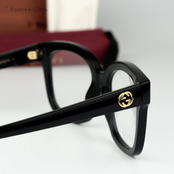 Gucci Men Eyeglasses Black Demo Square GG1258O 004 BRAND NEW - Picture 6 of 10